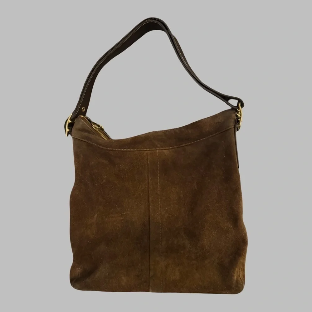 COACH Vintage Legacy Suede Hobo Bag